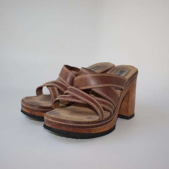 Vintage Chunky Platform Heels - Picture 2 of 6